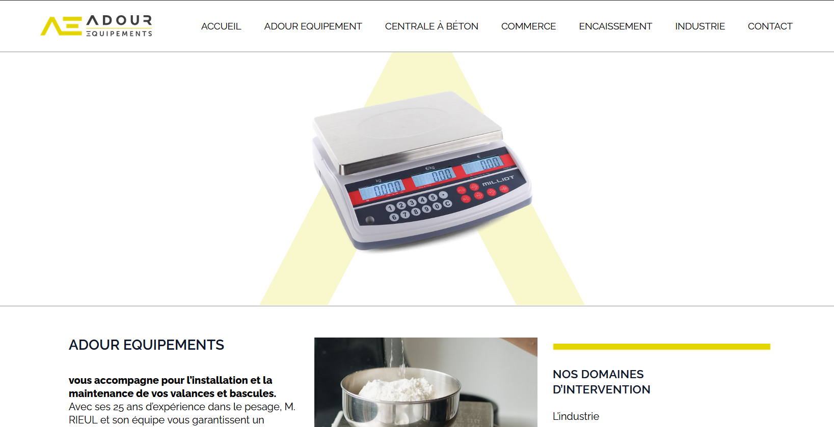 Page d'accueil Adour Équipement